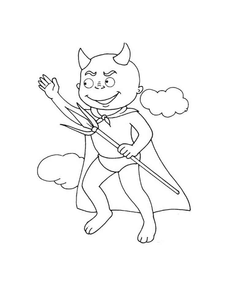 Free printable Devil coloring page #204134 from Superheroes and Supervillains collection