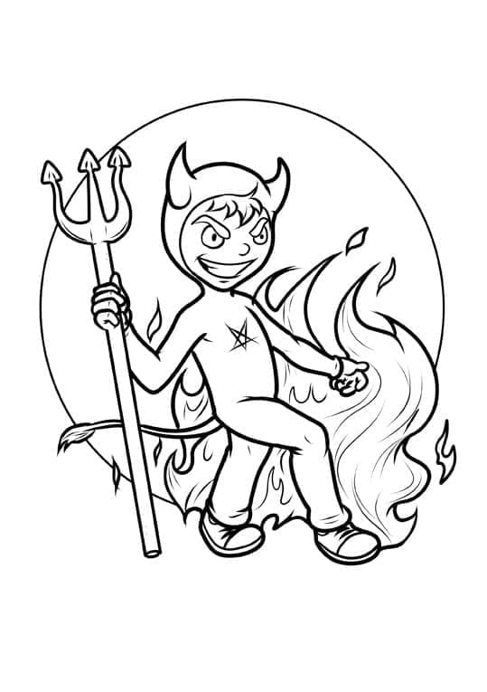 Free printable Devil coloring page #204143 from Superheroes and Supervillains collection