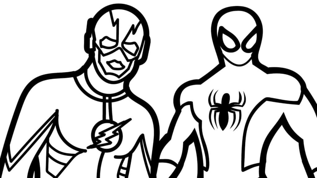 Free printable Flash coloring page #195564 from Superheroes and Supervillains collection