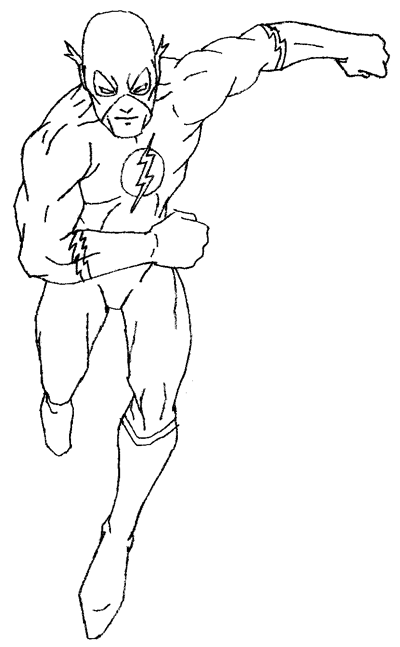 Free printable Flash coloring page #83355 from Superheroes and Supervillains collection Free printable Flash coloring page #83355 from Superheroes and Supervillains collection