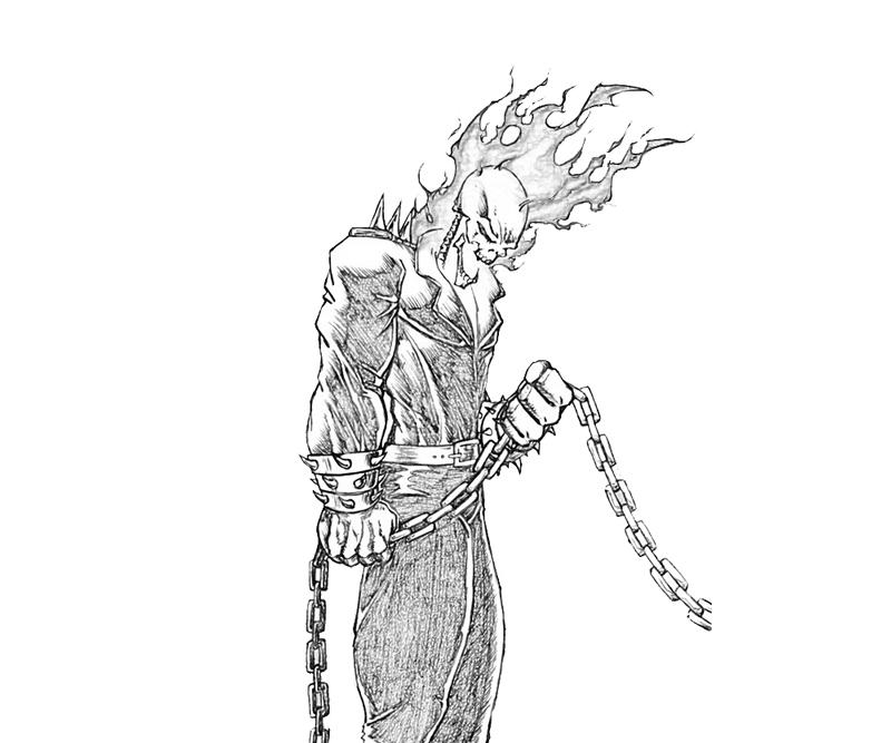 Free printable Ghost Rider coloring page #82100 from Superheroes and Supervillains collection