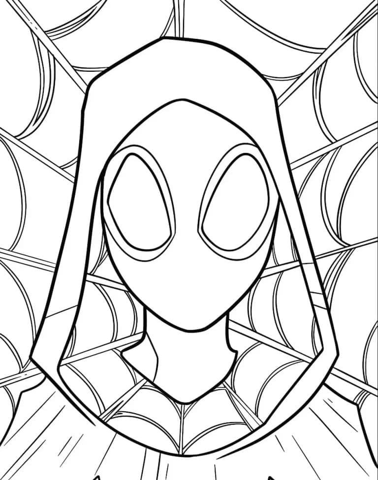 Free printable Ghost-Spider coloring page #217904 from Superheroes and Supervillains collection