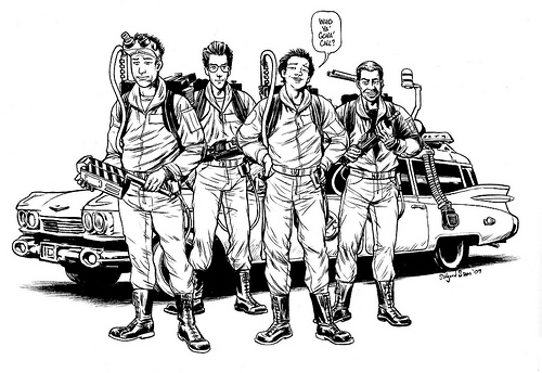 Coloring page: Ghostbusters (Superheroes and Supervillains) #134024 - Free Printable Coloring Pages