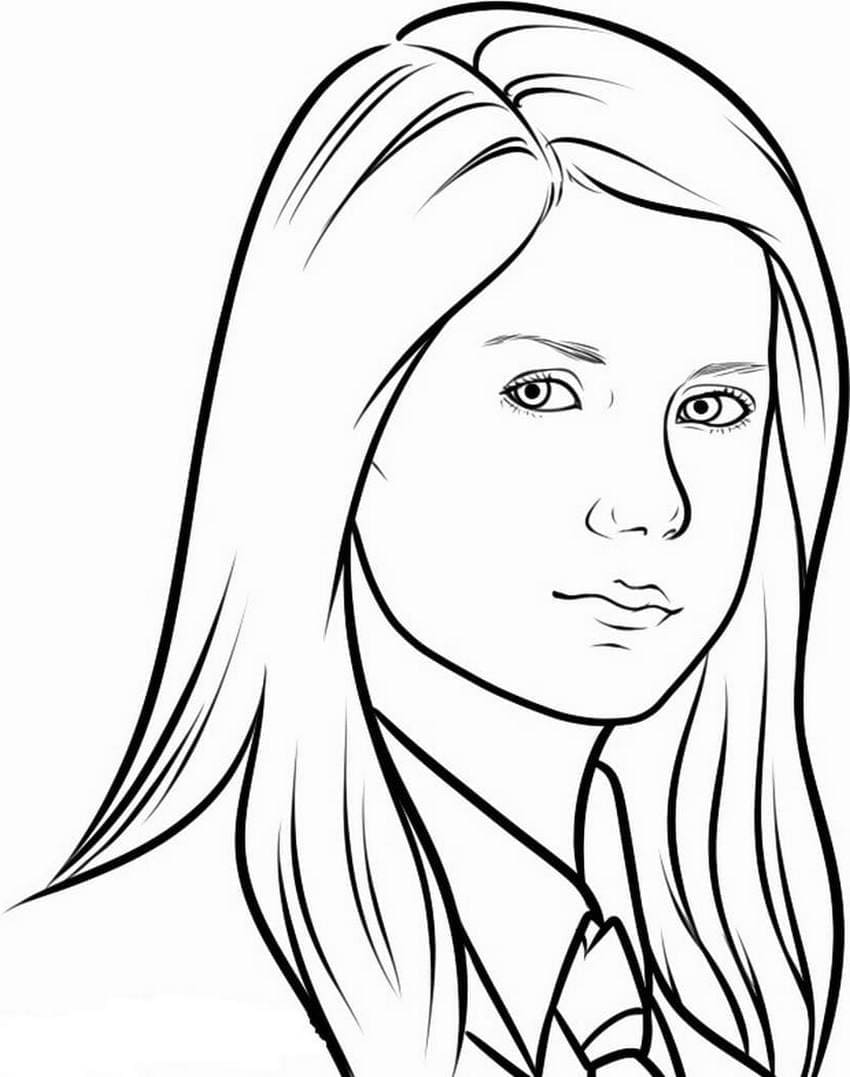 Free printable Ginny Weasley coloring page #187355 from Superheroes and Supervillains collection