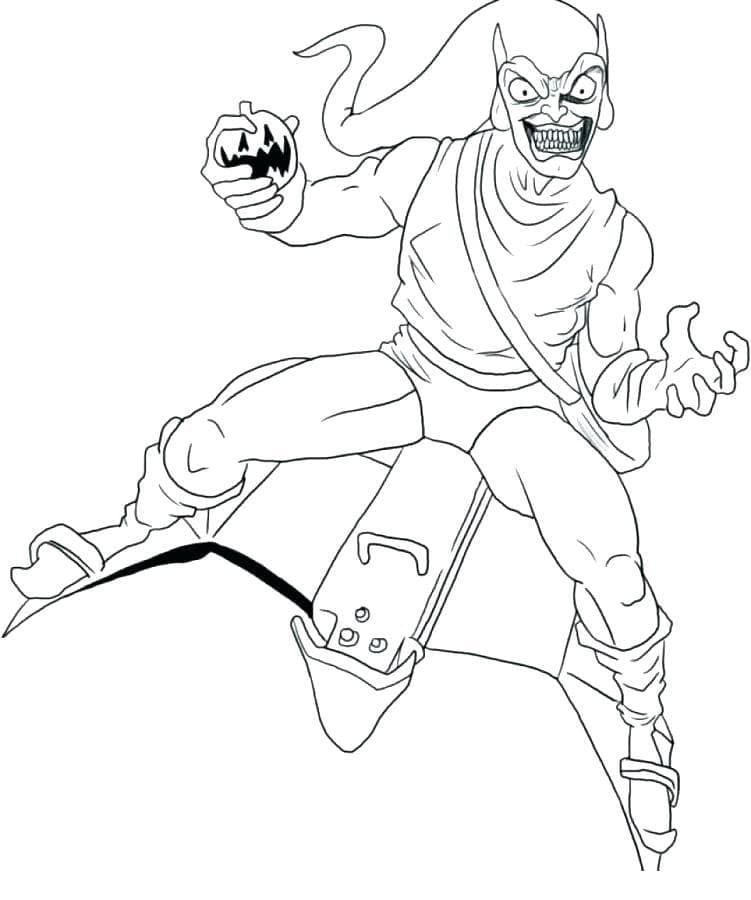Coloring page: Green Goblin (Superheroes and Supervillains) #214041 - Free Printable Coloring Pages