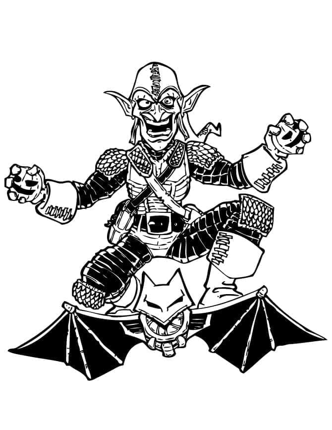 Coloring page: Green Goblin (Superheroes and Supervillains) #214052 - Free Printable Coloring Pages