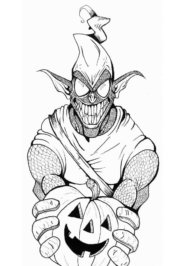 Coloring page: Green Goblin (Superheroes and Supervillains) #214054 - Free Printable Coloring Pages