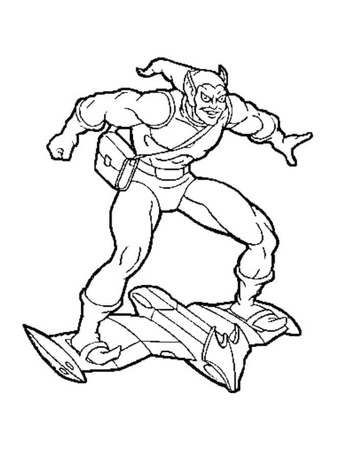 Coloring page: Green Goblin (Superheroes and Supervillains) #214056 - Free Printable Coloring Pages