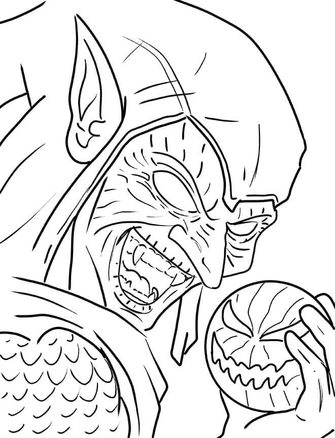 Coloring page: Green Goblin (Superheroes and Supervillains) #214062 - Free Printable Coloring Pages