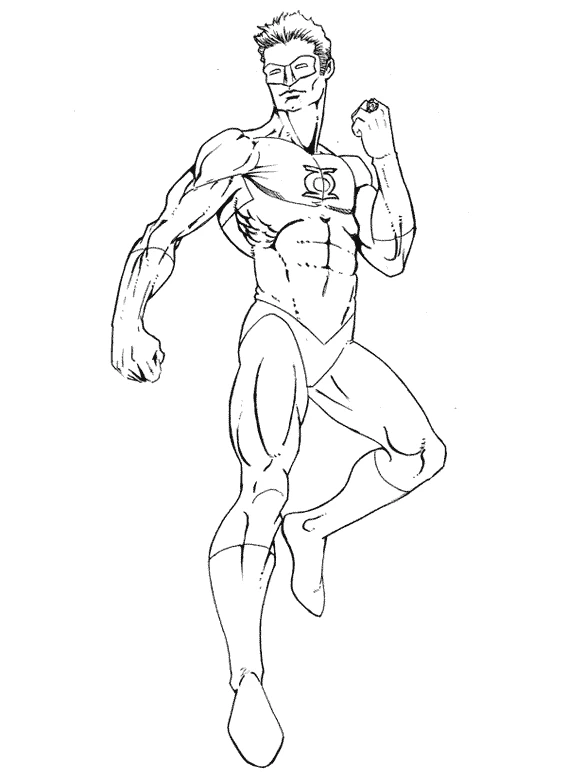 Coloring page: Green Lantern (Superheroes and Supervillains) #81297 - Free Printable Coloring Pages