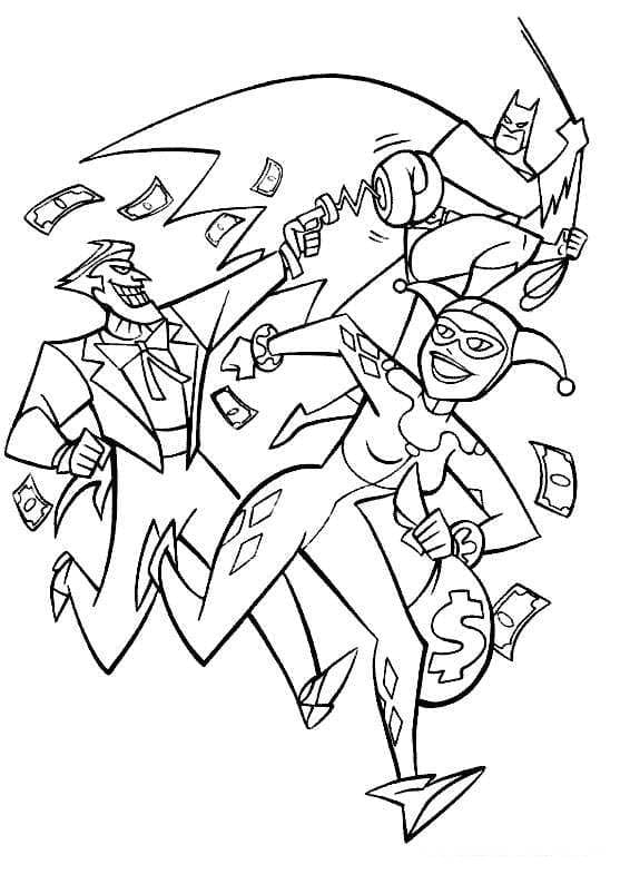 Free printable Harley Quinn coloring page #195990 from Superheroes and Supervillains collection