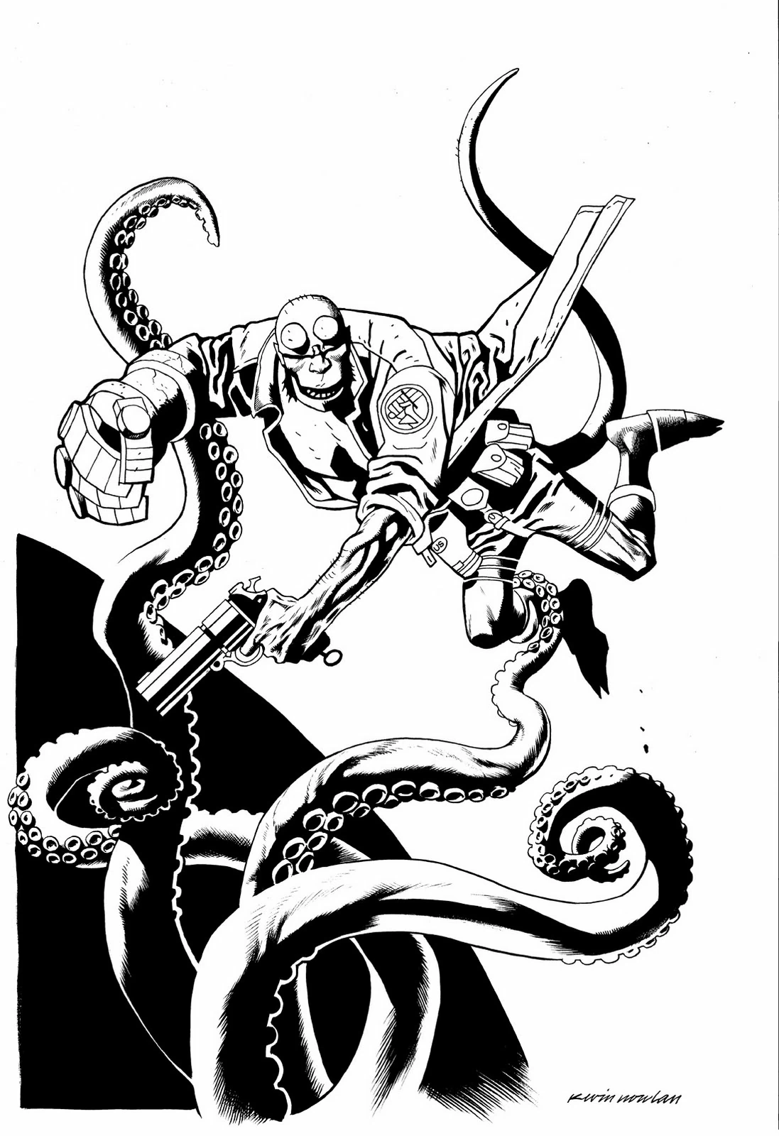 Free printable Hellboy coloring page #78504 from Superheroes and Supervillains collection