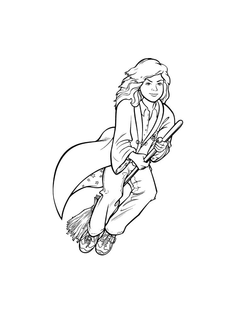 Coloring page: Hermione Granger (Superheroes and Supervillains) #188725 - Free Printable Coloring Pages