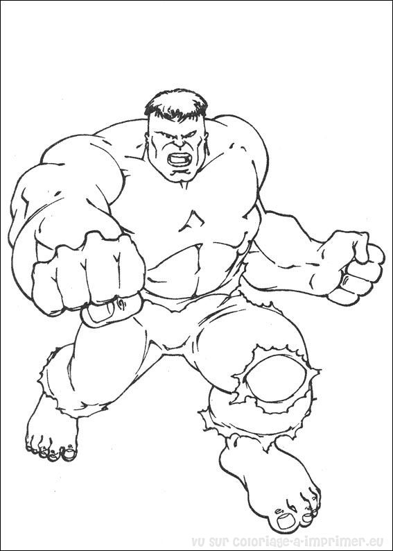 Coloring page: Hulk (Superheroes and Supervillains) #79022 - Free Printable Coloring Pages
