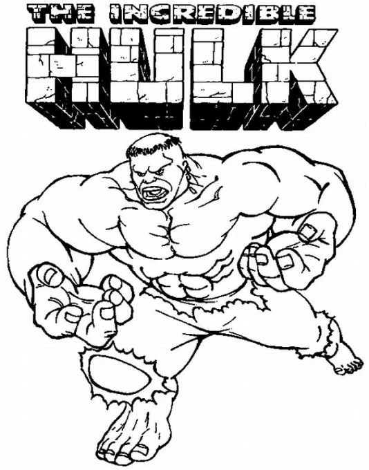 Free printable Hulk coloring page #79071 from Superheroes and Supervillains collection Free printable Hulk coloring page #79071 from Superheroes and Supervillains collection