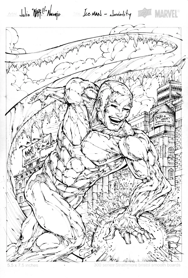 Free printable Iceman coloring page #83553 from Superheroes and Supervillains collection