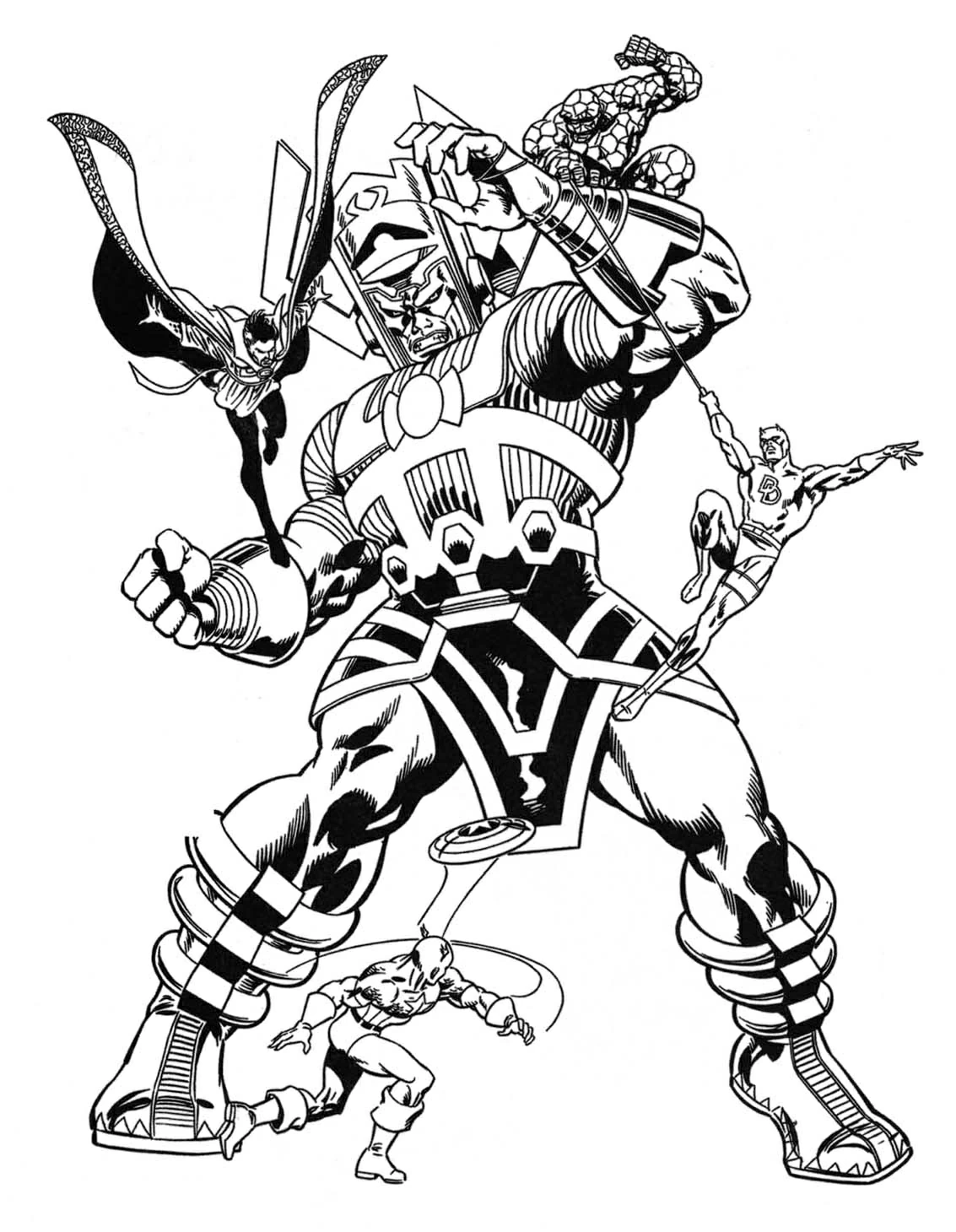 Coloring page: Marvel Super Heroes (Superheroes and Supervillains) #79600 - Free Printable Coloring Pages