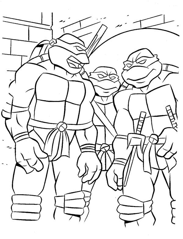 Free printable Ninja Turtles coloring page #75563 from Superheroes and Supervillains collection