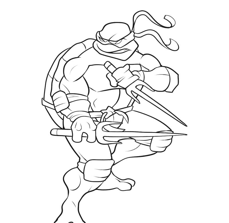 Free printable Ninja Turtles coloring page #75603 from Superheroes and Supervillains collection