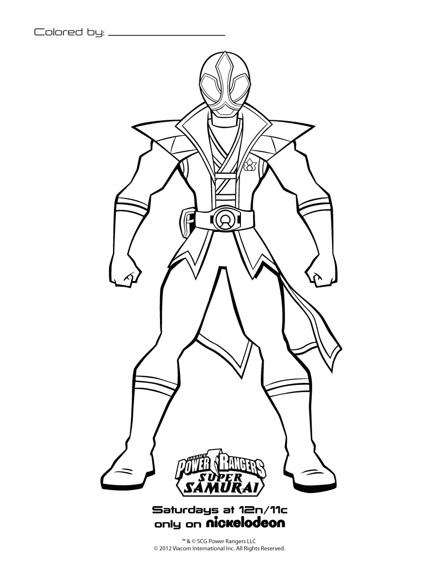 Free printable Power Rangers coloring page #49989 from Superheroes and Supervillains collection