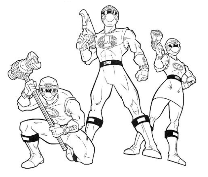 Coloring page: Power Rangers (Superheroes and Supervillains) #50065 - Free Printable Coloring Pages