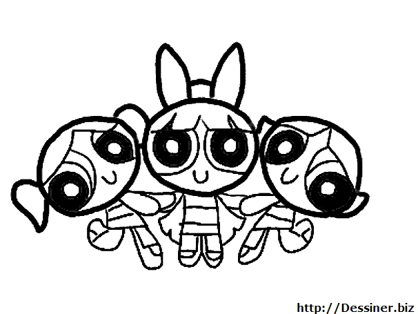 Free printable Powerpuff Girls coloring page #39404 from Superheroes and Supervillains collection