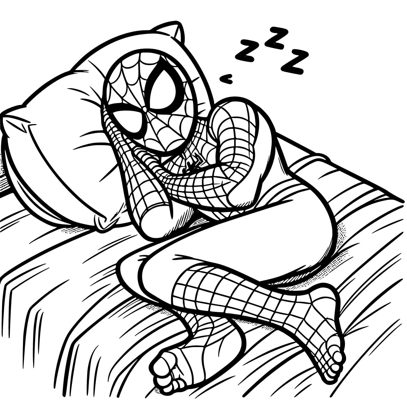 Free printable Spider-Man coloring page #213116 from Superheroes and Supervillains collection