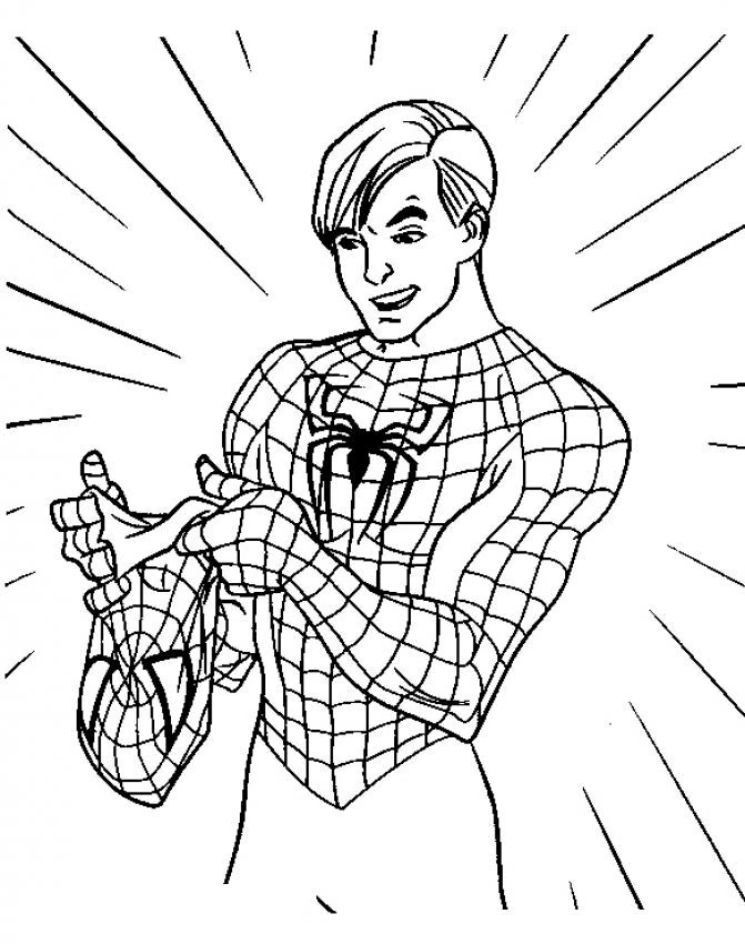 Free printable Spider-Man coloring page #78645 from Superheroes and Supervillains collection