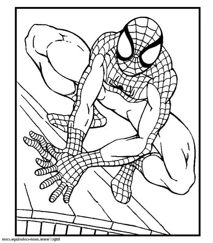 Free printable Spider-Man coloring page #78664 from Superheroes and Supervillains collection