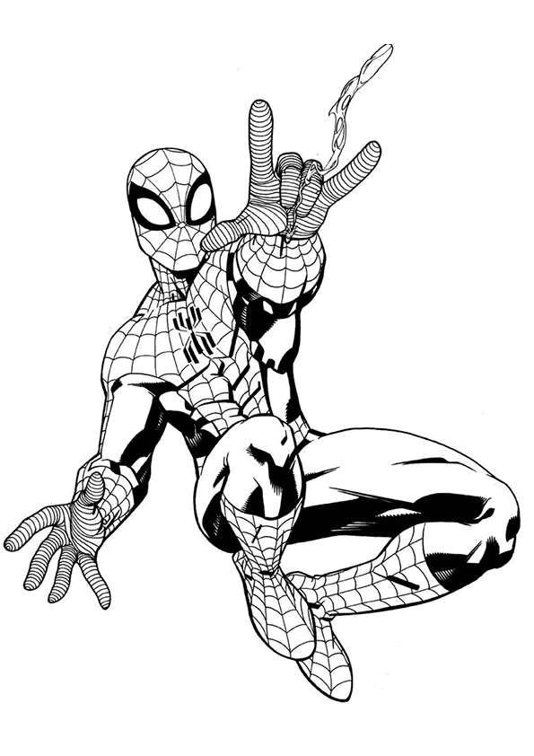 Free printable Spider-Man coloring page #78667 from Superheroes and Supervillains collection