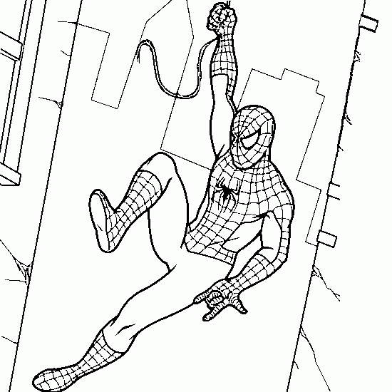 Coloring page: Spider-Man (Superheroes and Supervillains) #78704 - Free Printable Coloring Pages