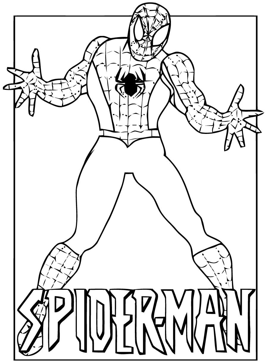 Free printable Spider-Man coloring page #78730 from Superheroes and Supervillains collection