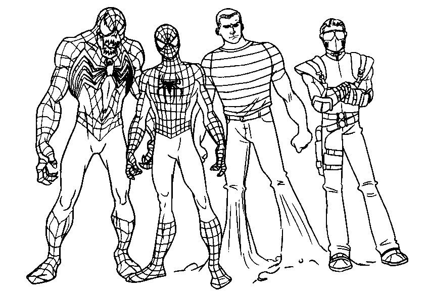 Free printable Spider-Man coloring page #78732 from Superheroes and Supervillains collection