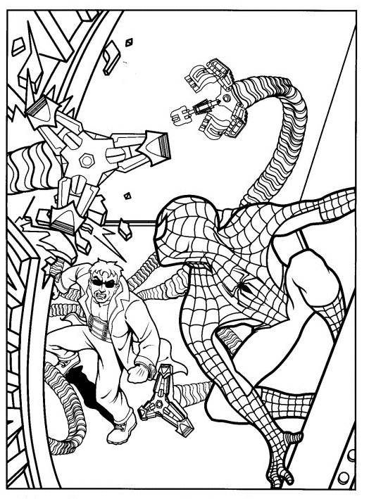 Free printable Spider-Man coloring page #78789 from Superheroes and Supervillains collection Free printable Spider-Man coloring page #78789 from Superheroes and Supervillains collection