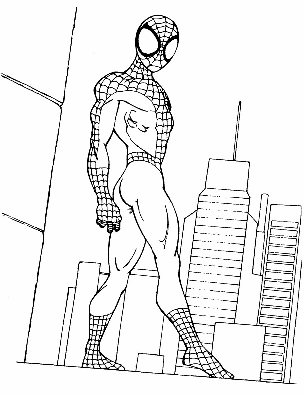 Free printable Spider-Man coloring page #78821 from Superheroes and Supervillains collection