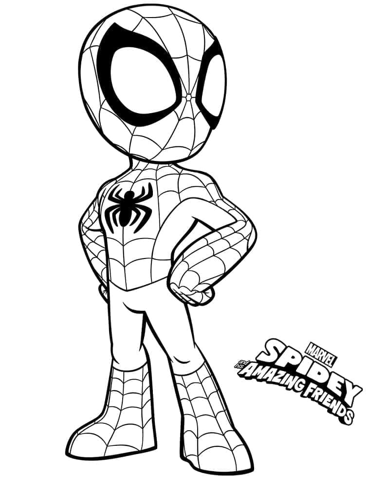 Coloring page: Spidey and His Amazing Friends (Superheroes and Supervillains) #211273 - Free Printable Coloring Pages