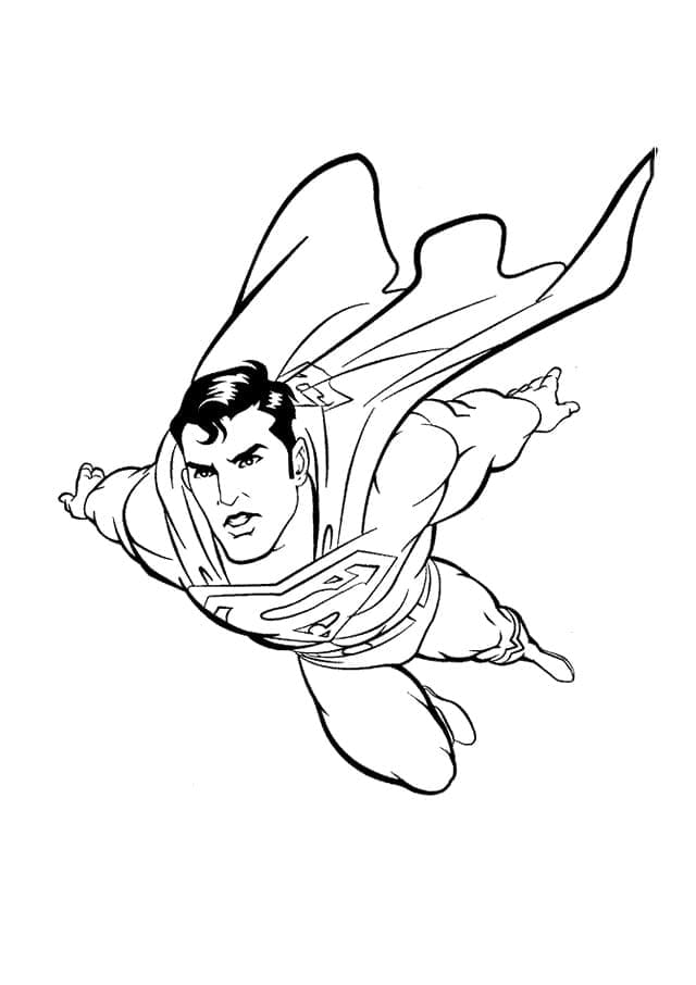 Free printable Superman coloring page #189565 from Superheroes and Supervillains collection