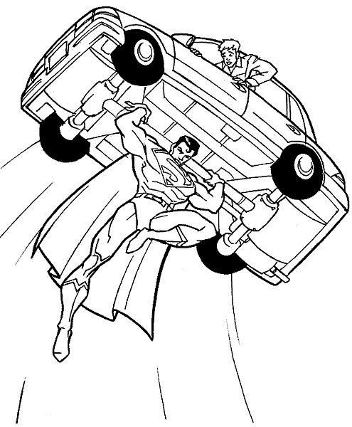 Coloring page: Superman (Superheroes and Supervillains) #83617 - Free Printable Coloring Pages