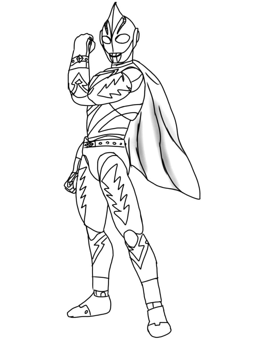 Free printable Ultraman coloring page #205659 from Superheroes and Supervillains collection