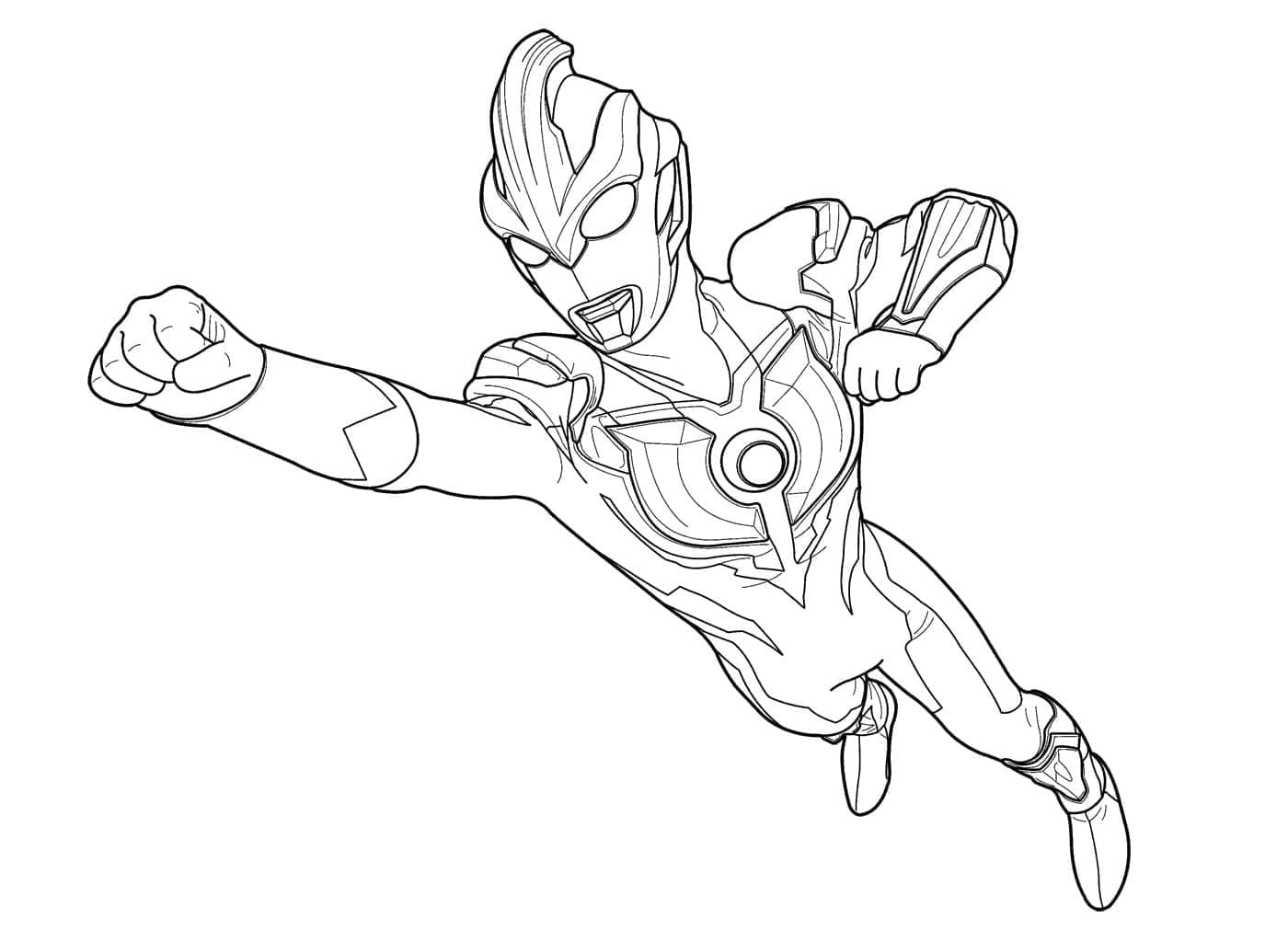 Free printable Ultraman coloring page #205694 from Superheroes and Supervillains collection