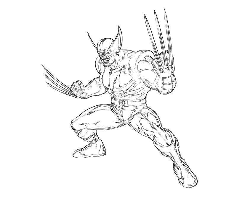 Free printable Wolverine coloring page #74885 from Superheroes and Supervillains collection