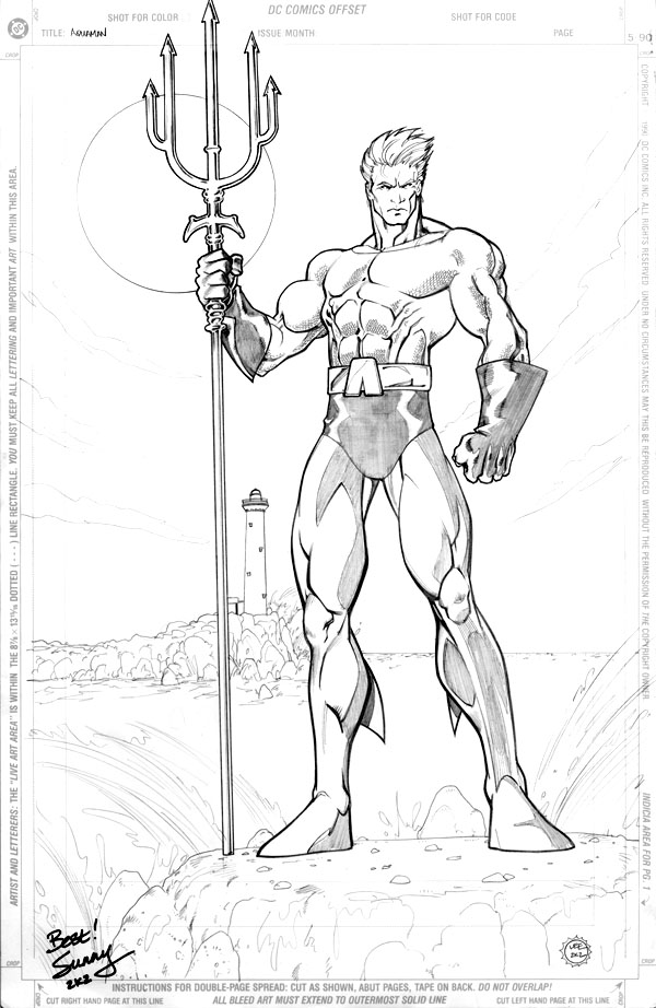 Coloring page: Aquaman (Superheroes) #84971 - Printable coloring pages