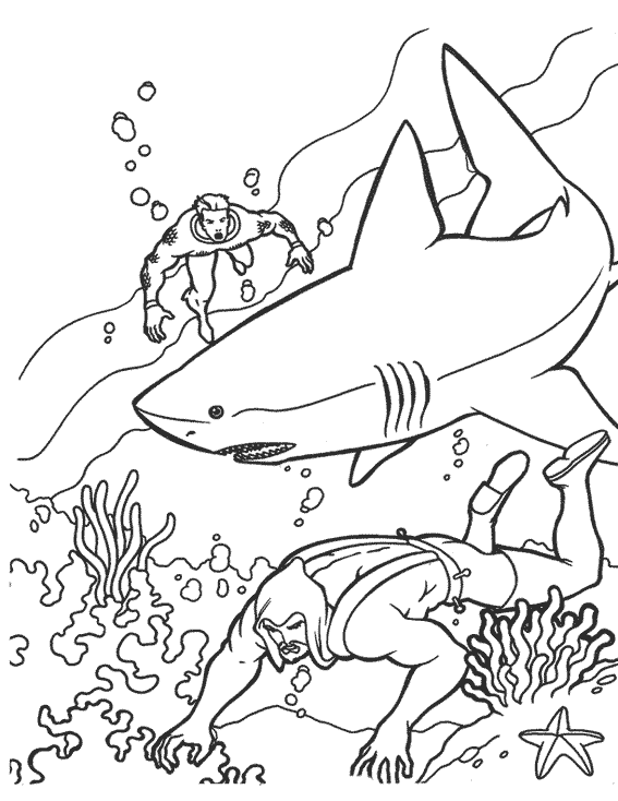Coloring page: Aquaman (Superheroes) #84974 - Free Printable Coloring Pages