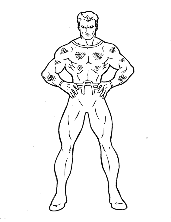 Coloring page: Aquaman (Superheroes) #84979 - Free Printable Coloring Pages