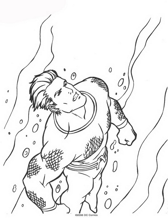 Coloring page: Aquaman (Superheroes) #84984 - Free Printable Coloring Pages