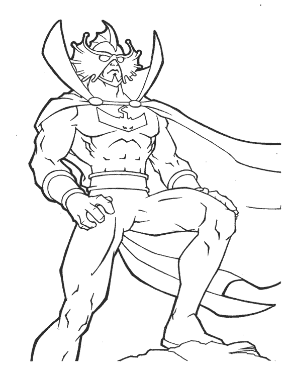 Coloring page: Aquaman (Superheroes) #84989 - Free Printable Coloring Pages