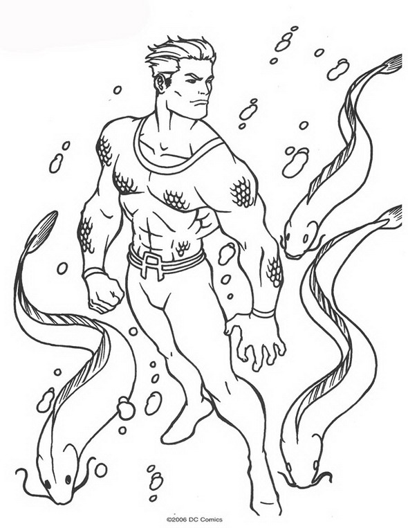 Coloring page: Aquaman (Superheroes) #84994 - Free Printable Coloring Pages