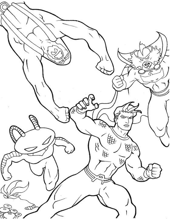 Coloring page: Aquaman (Superheroes) #84998 - Free Printable Coloring Pages
