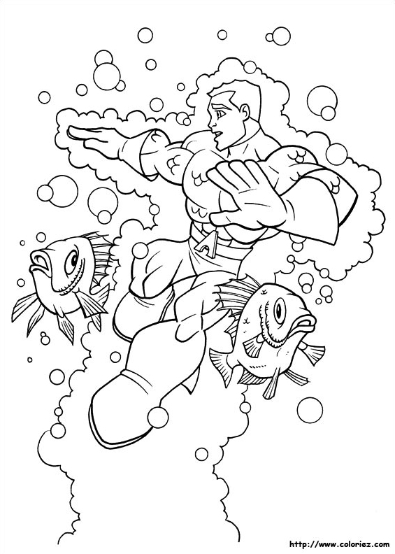 Coloring page: Aquaman (Superheroes) #85017 - Free Printable Coloring Pages