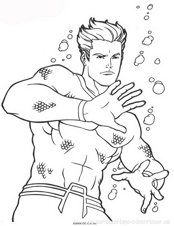 Coloring page: Aquaman (Superheroes) #85019 - Printable coloring pages